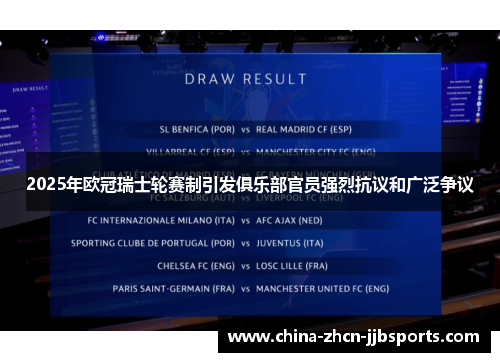 2025年欧冠瑞士轮赛制引发俱乐部官员强烈抗议和广泛争议